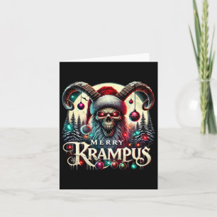 Merry Krampus Christmas Krampus Is Coming To Town  Card