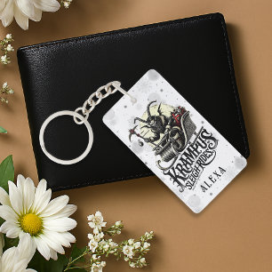 Merry Krampus Christmas Krampus Sleigh Rides Key Ring