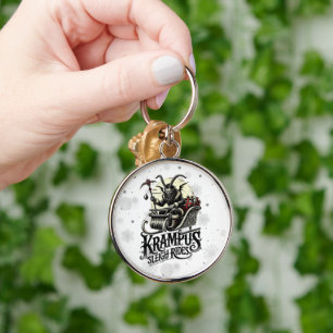 Merry Krampus Christmas Krampus Sleigh Rides Key Ring