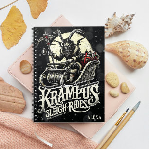Merry Krampus Christmas Krampus Sleigh Rides Notebook
