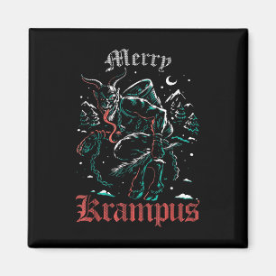Merry Krampus Christmas Xmas Horror Ugly Evil Paja Magnet