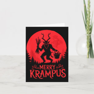 Merry Krampus Christmas Xmas Horror Ugly Sweater E Card