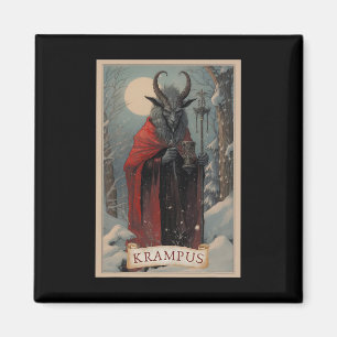 Merry Krampus Christmas Xmas Horror Ugly Sweater E Magnet