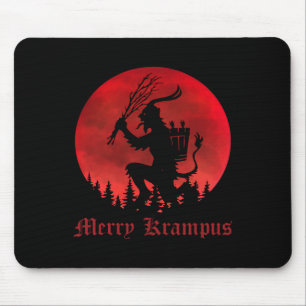 Merry Krampus Christmas Xmas Horror Ugly Sweater E Mouse Pad