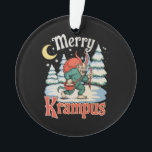 Merry Krampus Folklore Christmas Horror Xmas Ornament<br><div class="desc">Merry Krampus Folklore Christmas Horror Xmas</div>