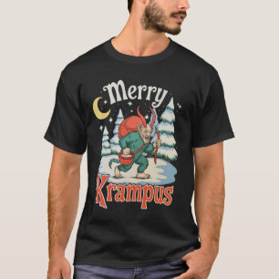 Merry Krampus Folklore Christmas Horror Xmas T-Shirt