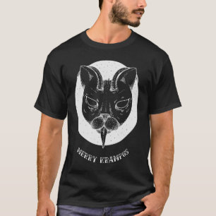 Merry Krampus from Krampus Kat holiday Christmas T-Shirt