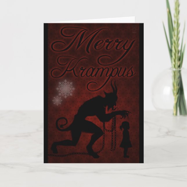 Merry Krampus Holiday Card (Front)