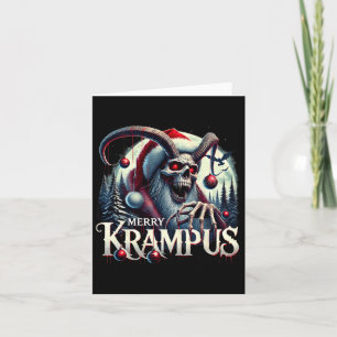 Merry Krampus Krampus Is Coming To Town Horror Chr Card