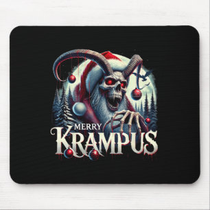 Merry Krampus Krampus Is Coming To Town Horror Chr Mouse Pad