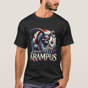 Merry Krampus Krampus Is Coming To Town Horror Chr T-Shirt