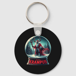 Merry Krampus Krampus Is Coming To Town Xmas Horro Key Ring
