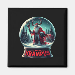 Merry Krampus Krampus Is Coming To Town Xmas Horro Magnet