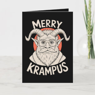 Merry Krampus Mythical Christmas Xmas Holiday Card