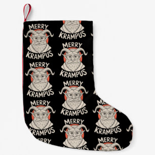 Merry Krampus Mythical Christmas Xmas Holiday Small Christmas Stocking