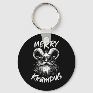 Merry Krampus Mythical Kids Mens Christmas Horror  Key Ring