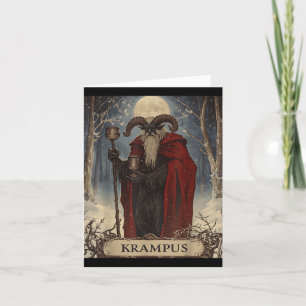 Merry Krampus Pajama Funny Christmas Horror Ugly S Card