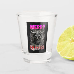 Merry Krampus Shot Glass
