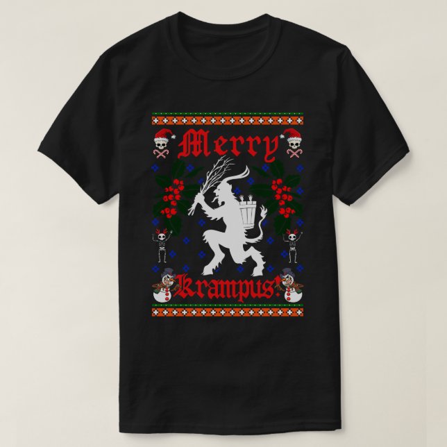 Merry Krampus T-Shirt (Design Front)