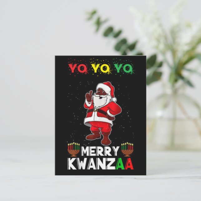 Merry Kwanzaa Karenga Postcard (Standing Front)