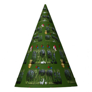 Merry Lawn Bowls Christmas, Party Hat