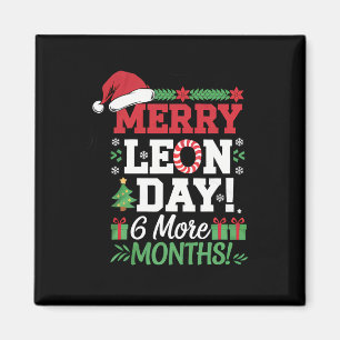 Merry Leon Day Noel Ckwards Funny Christmas Countd Magnet