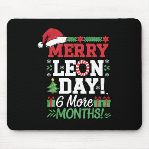 Merry Leon Day Noel Ckwards Funny Christmas Countd Mouse Pad