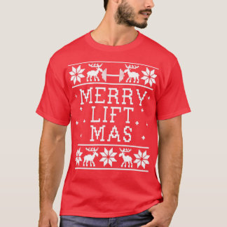 Merry Lift Mas Ugly Christmas Sweater Design 