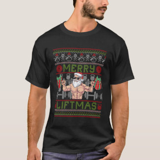 Merry Liftmas Fitness Santa Ugly Bodybuilder T-Shirt