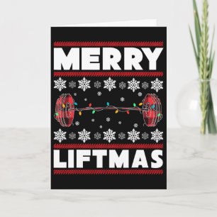 Merry Liftmas Fun Christmas Gym Workout Fitness Gi Card