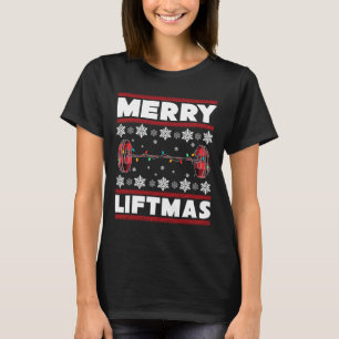 Merry Liftmas Fun Christmas Gym Workout Fitness Gi T-Shirt