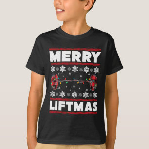 Merry Liftmas Fun Christmas Gym Workout Fitness Gi T-Shirt