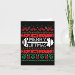 Merry Liftmas Funny Christmas Gym  Card