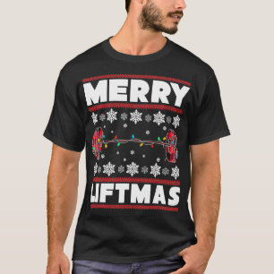 Merry Liftmas Funny Christmas Gym Workout Fitness T-Shirt