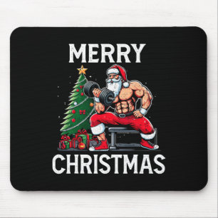 Merry Liftmas Funny Santa Xmas Gym Bodybuilding Ch Mouse Pad