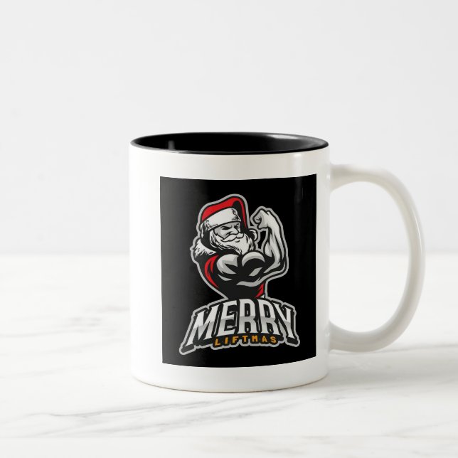 Merry Liftmas Santa mug (Right)