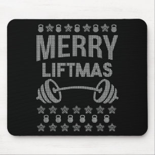 Merry Liftmas Shirt _ Funny Christmas Shirts Mouse Pad