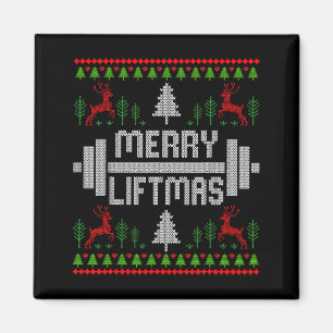 Merry Liftmas - Trainer Ugly Style Christmas  Magnet