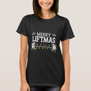 Merry Liftmas Weightlifter Fitness  T-Shirt