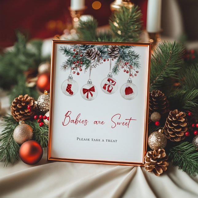 Merry Little Baby Shower Babies are Sweet Poster (Creator Uploaded)