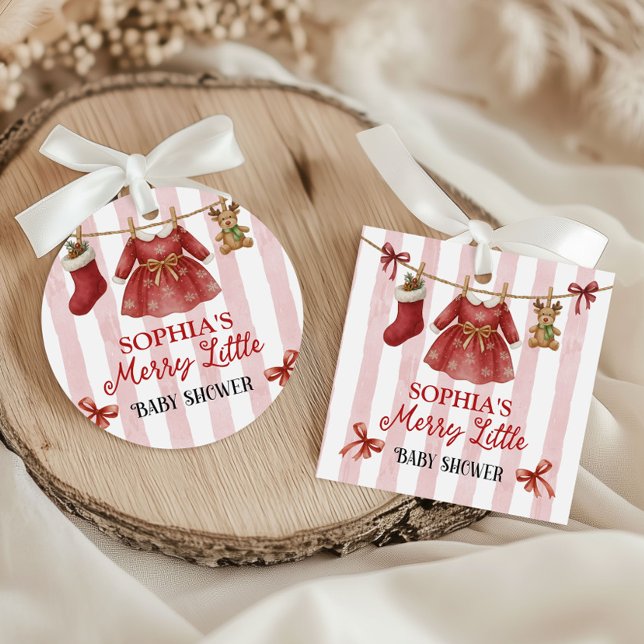 Merry Little Baby Shower  Favour Tags (Creator Uploaded)