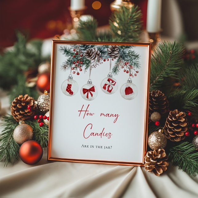 Merry Little Baby Shower How Many Candies Poster (Creator Uploaded)