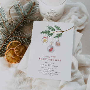 Merry Little Baby Shower Invitation
