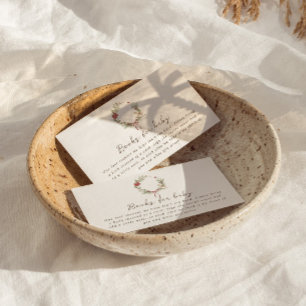 Merry Little Baby Shower Red Bow Bouquet Enclosure