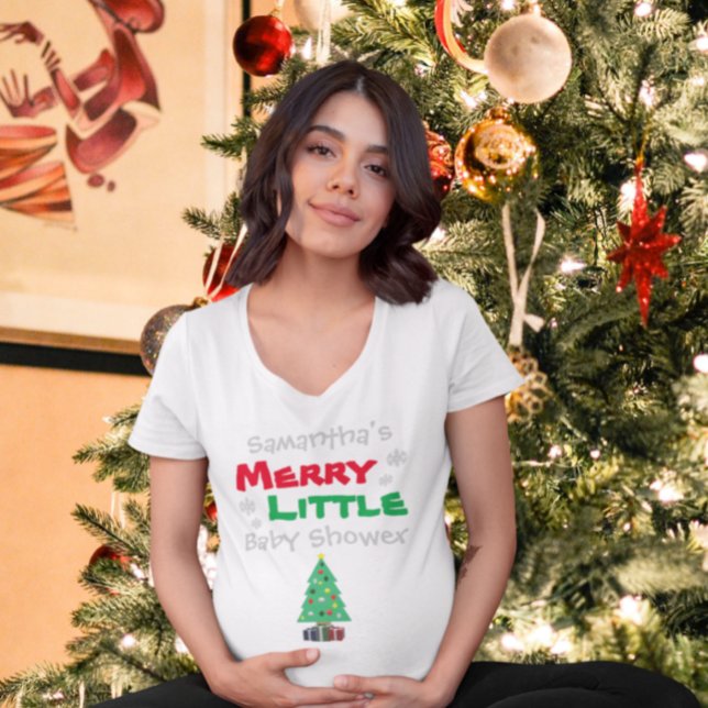 Merry Little Baby Shower T-Shirt (Creator Uploaded)