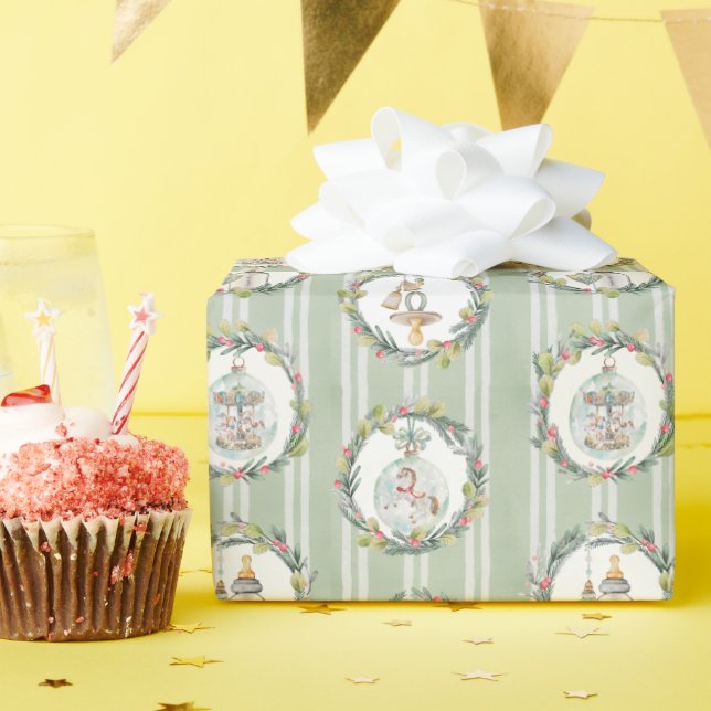 Merry Little Baby Shower Wrapping Paper (Birthday Party)