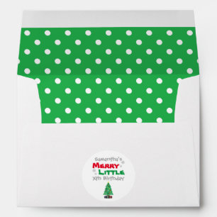 Merry Little Birthday Envelope