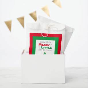 Merry Little Birthday Favour Bag