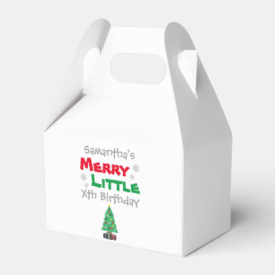 Merry Little Birthday Favour Box