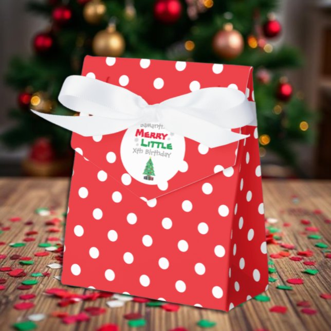 Merry Little Birthday Favour Box (Creator Uploaded)